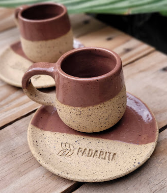 Xícara e pires personalizados para empresa